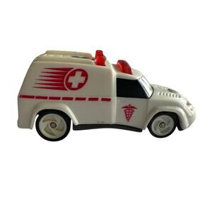 Hot Wheels Emergency Response Ambulance White Red Cross Vehicle
